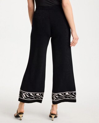 Travelers™ Abstract Zebra Cropped Pants | Chico's